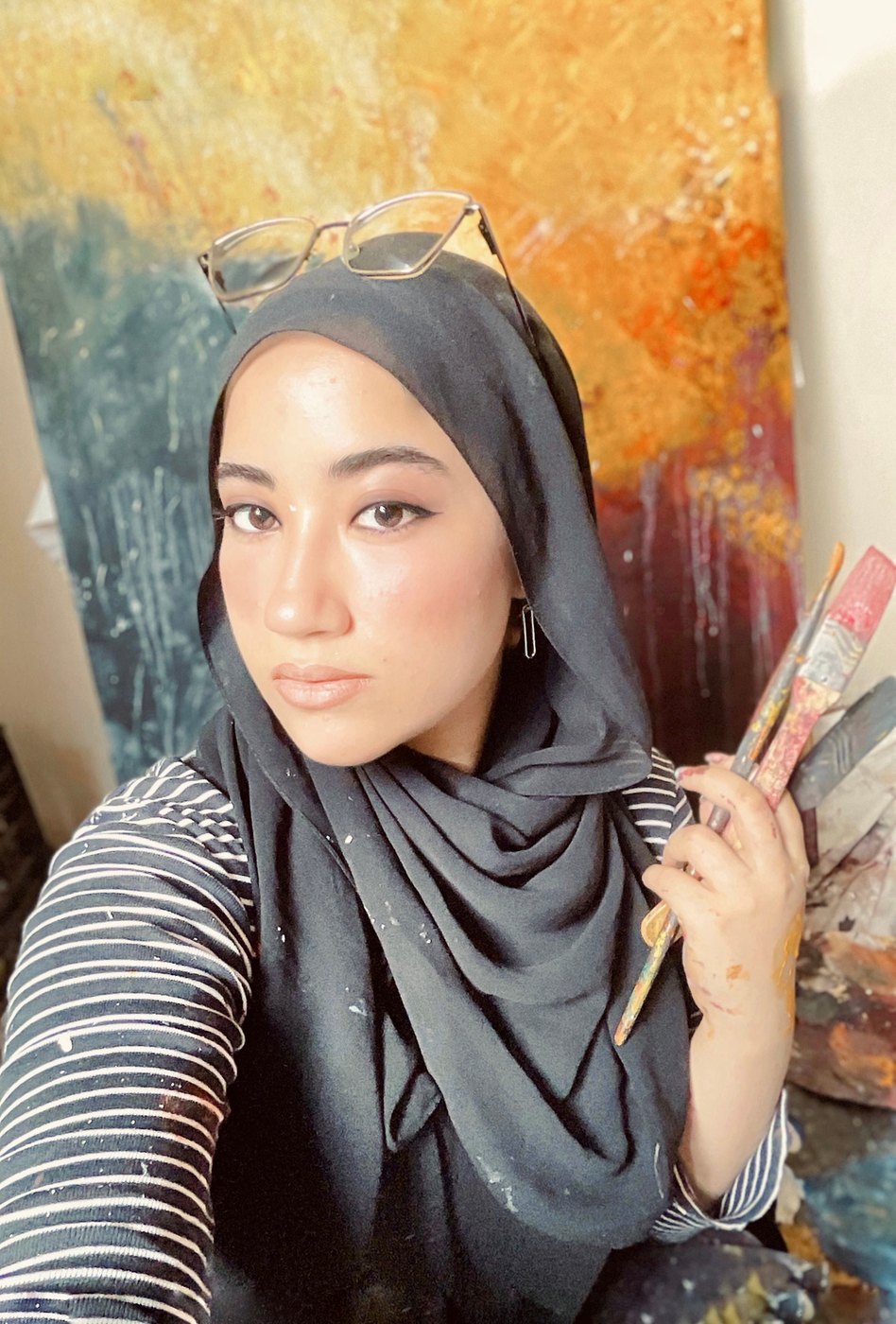 Safiyah Fathy in her studio