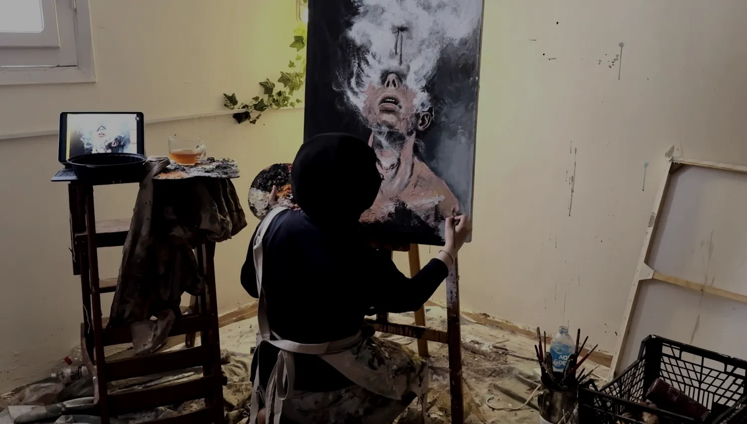 Safiyah Fathy in her studio