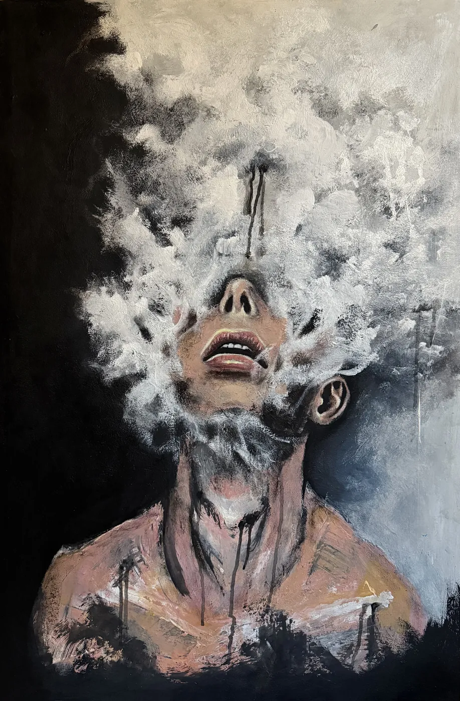 Burnout — acrylic painting by Safiyah Fathy
